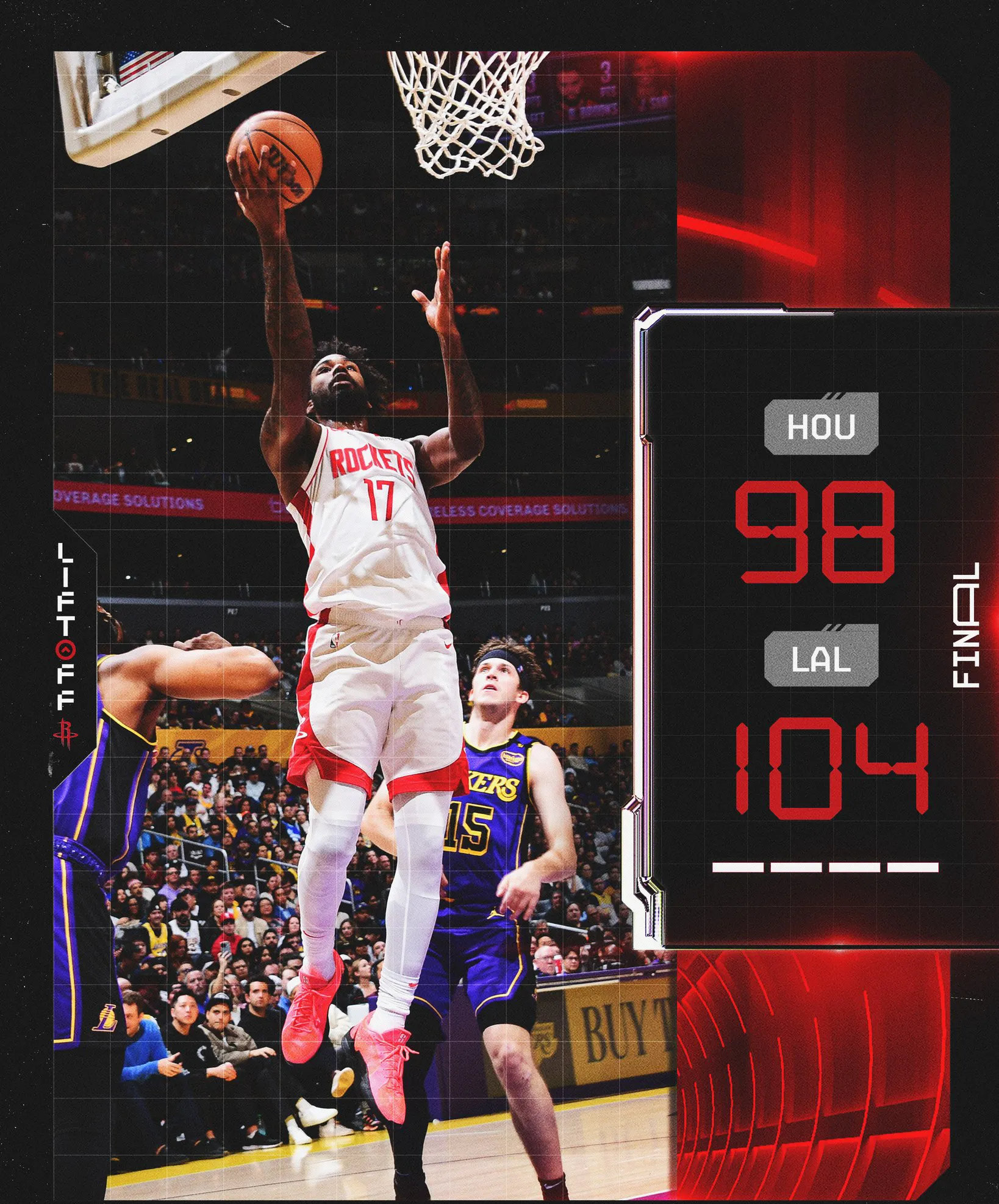 湖人横扫火箭，继续不败